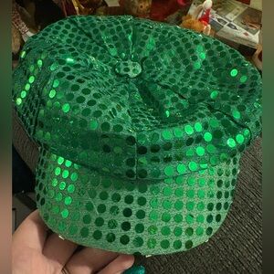 Green Sequin Cap